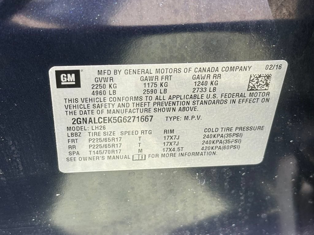 Used 2016 Chevrolet Equinox LT w/ Convenience Package FWD image 35
