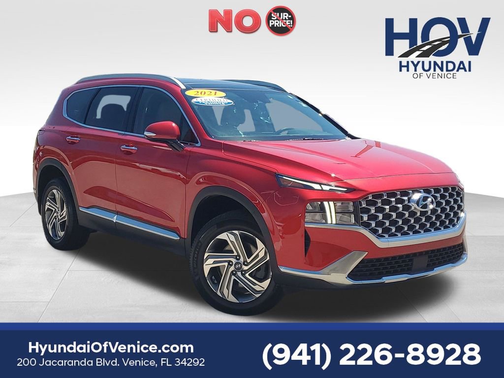 Certified 2021 Hyundai Santa Fe SEL w/ Convenience + Premium Package AWD/4WD image 1