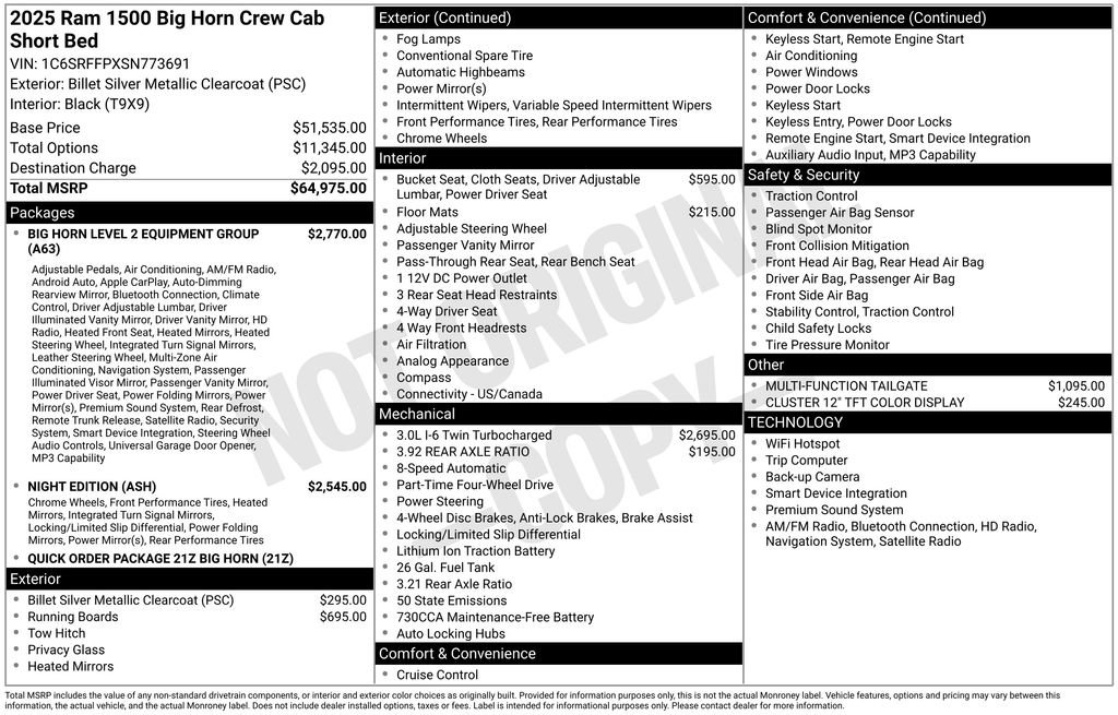 Used 2025 RAM 1500 Big Horn AWD/4WD image 5