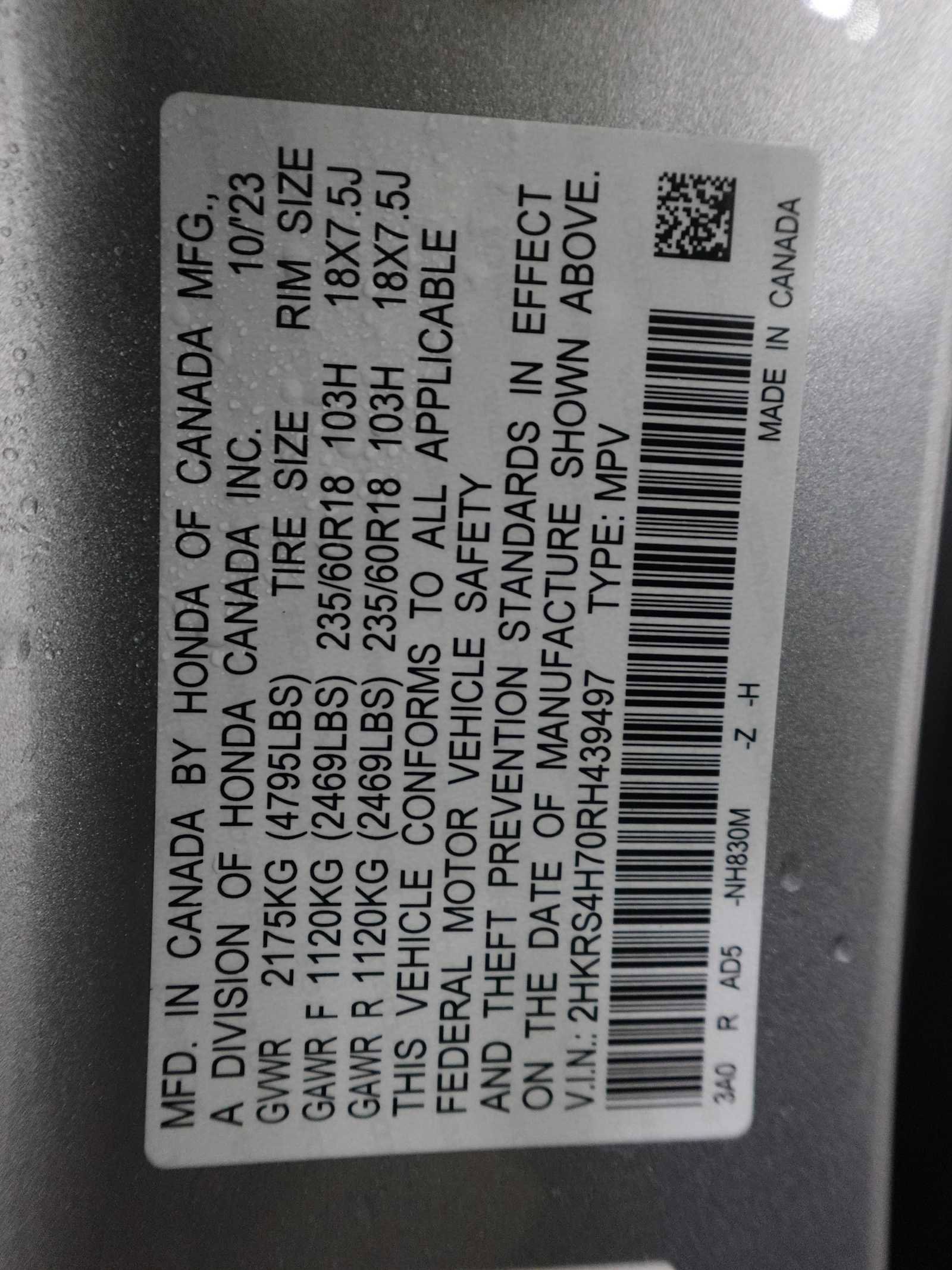 Certified 2024 Honda CR-V EX-L image 29