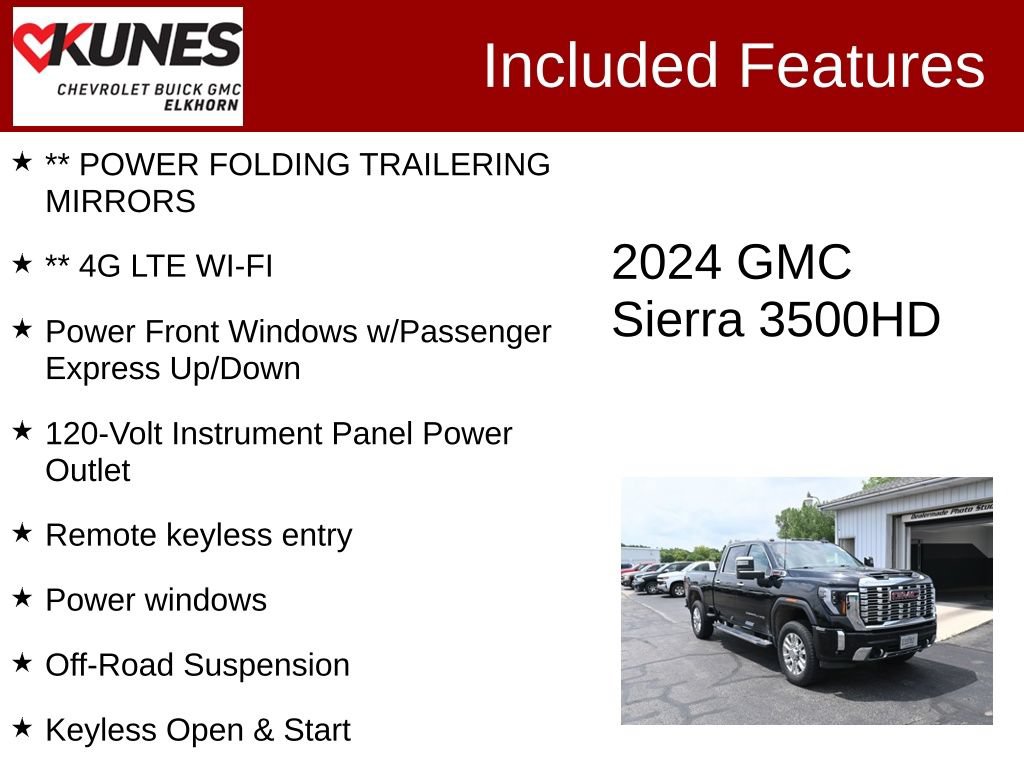 Used 2024 GMC Sierra 3500 Denali w/ Technology Package AWD/4WD image 3