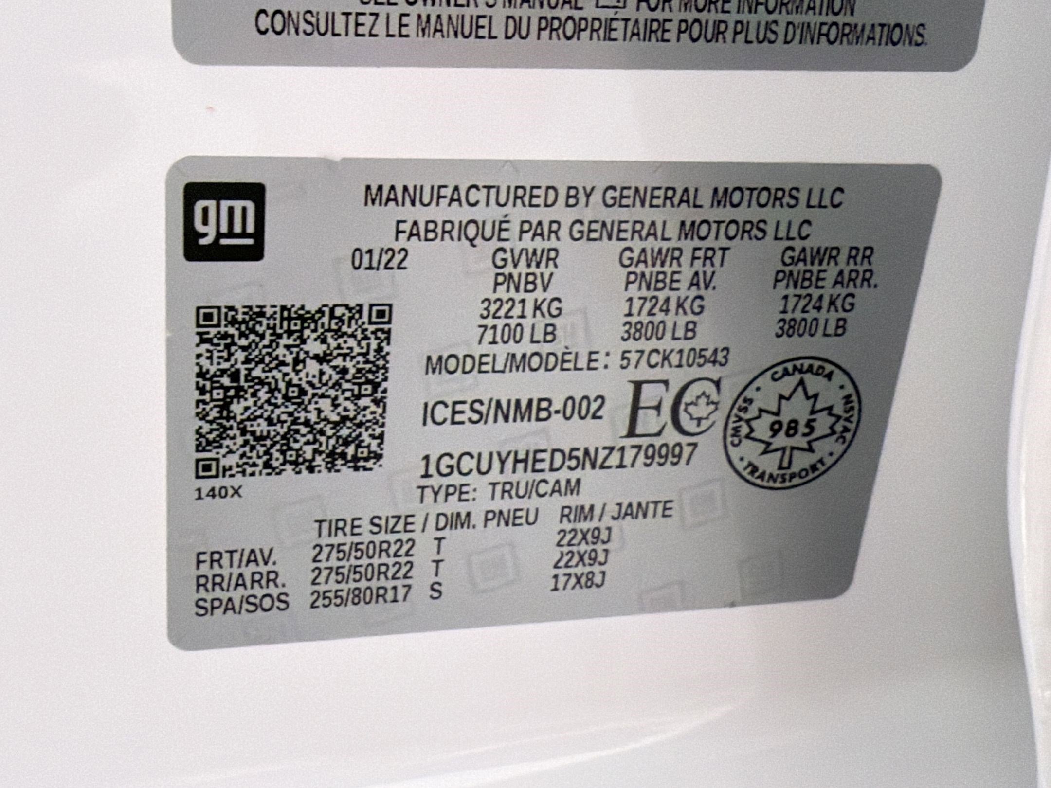 Used 2022 Chevrolet Silverado 1500 High Country w/ Safety Package II image 20