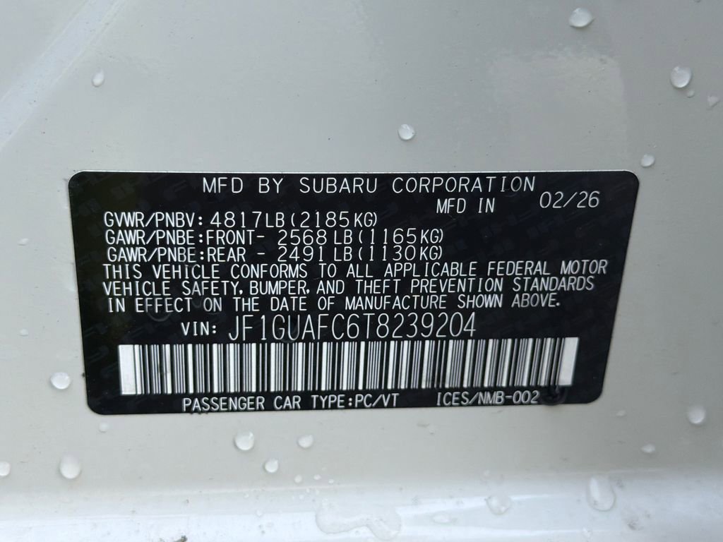 New 2026 Subaru Impreza 2.0i Sport AWD/4WD image 31