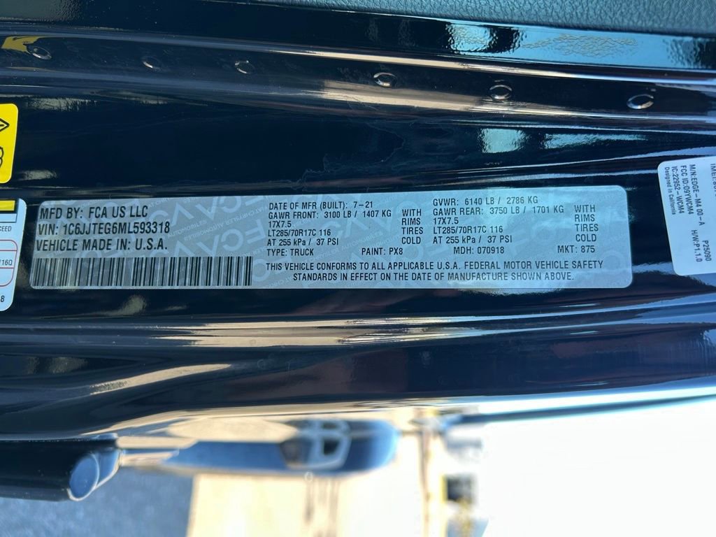 Used 2021 Jeep Gladiator Mojave AWD/4WD image 63