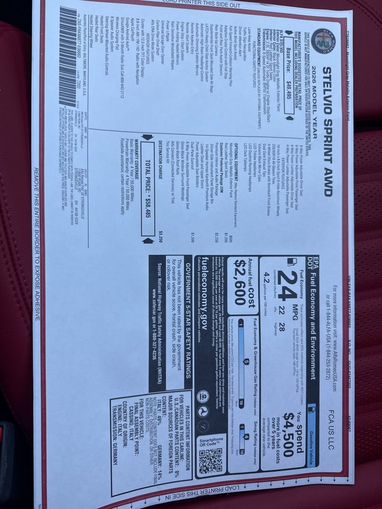 New 2026 Alfa Romeo Stelvio Sprint image 23