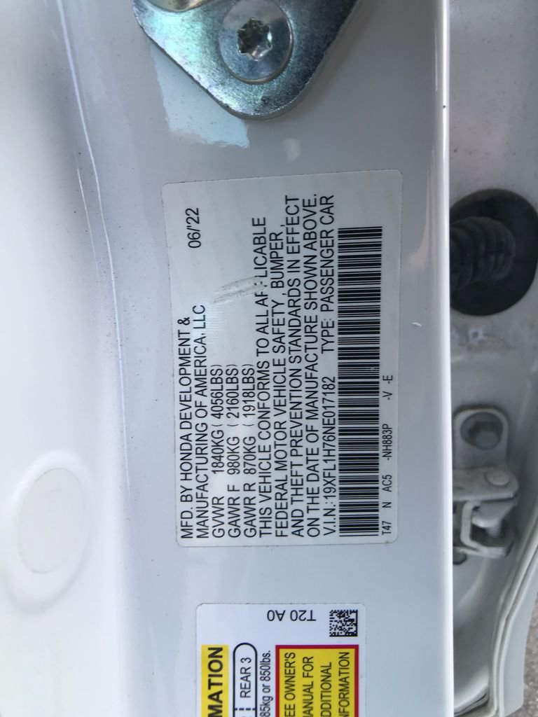 Certified 2022 Honda Civic EX-L image 17