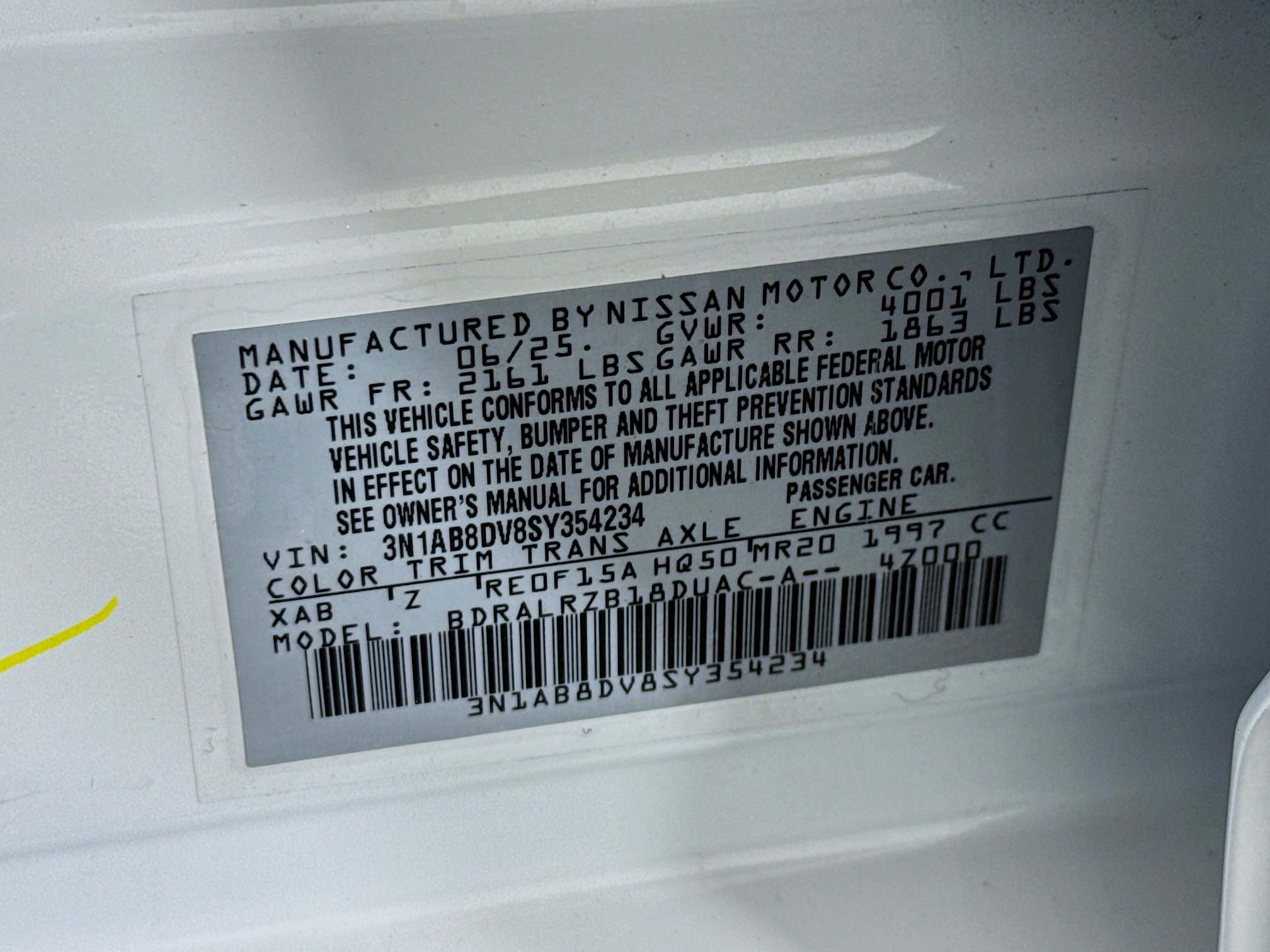 Used 2025 Nissan Sentra SR w/ Midnight Edition FWD image 47