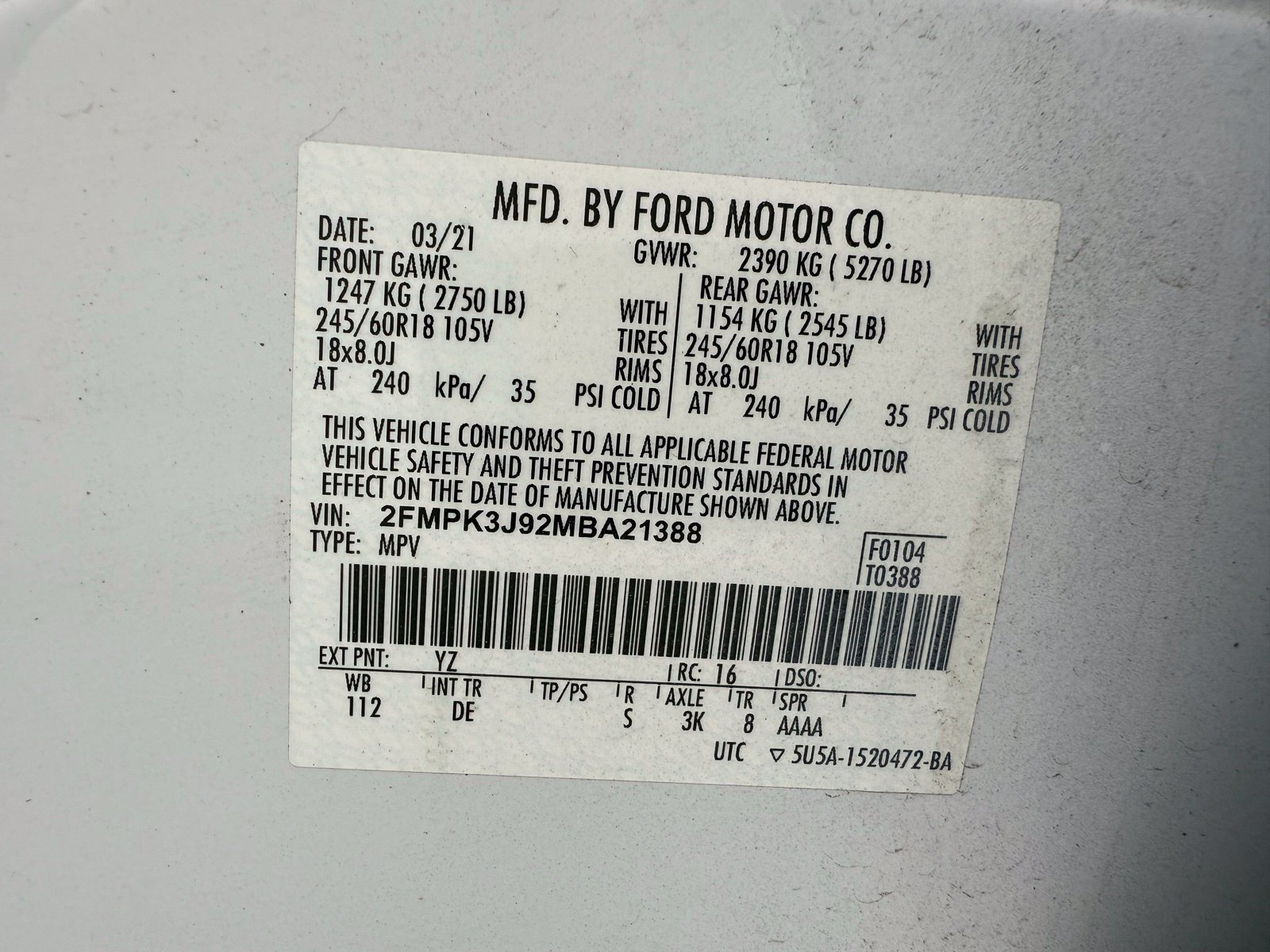 Used 2021 Ford Edge SEL FWD image 17