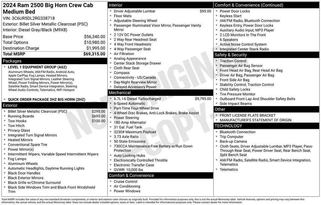 Used 2024 RAM 2500 Big Horn image 30