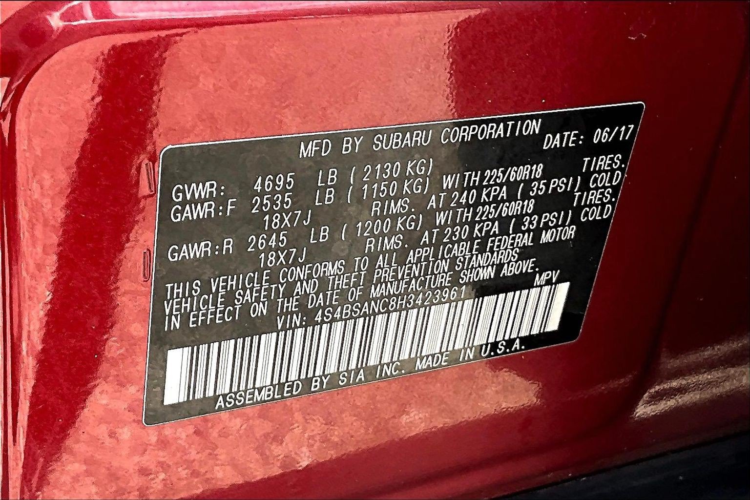 Used 2017 Subaru Outback 2.5i Limited AWD/4WD image 35