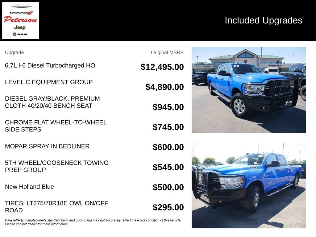 Used 2022 RAM 3500 Big Horn w/ Level C Equiment Group AWD/4WD image 13
