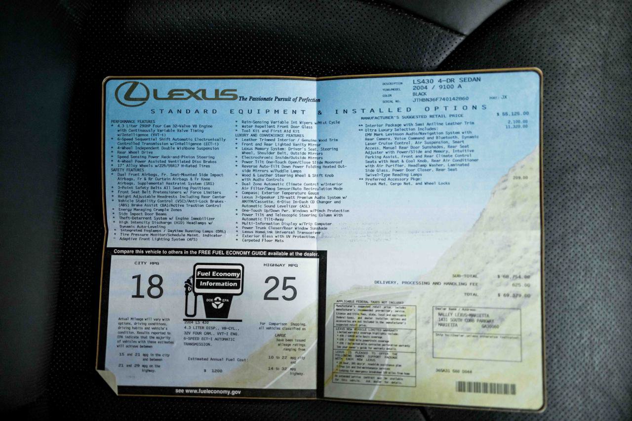 Used 2004 Lexus LS 430 RWD image 64