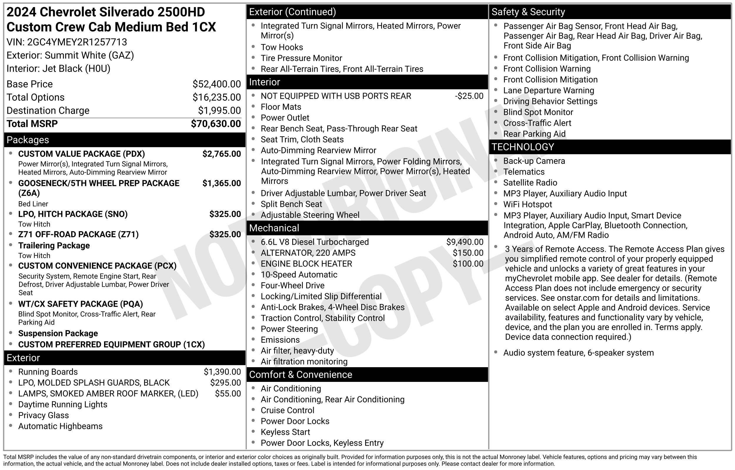 Used 2024 Chevrolet Silverado 2500 Custom w/ Custom Value Package AWD/4WD image 2