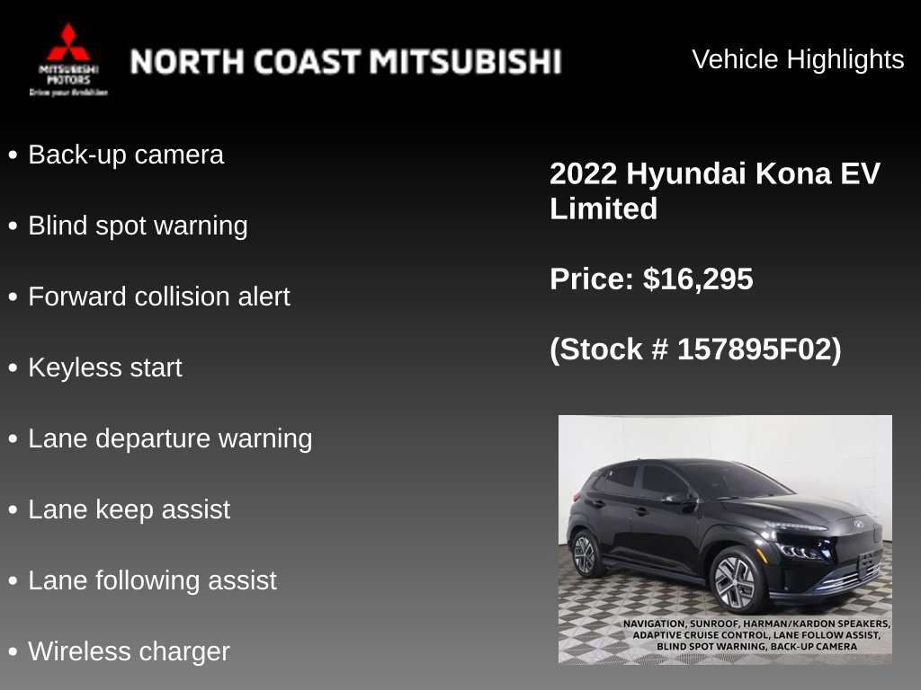 Used 2022 Hyundai Kona Limited w/ Cargo Package FWD image 2