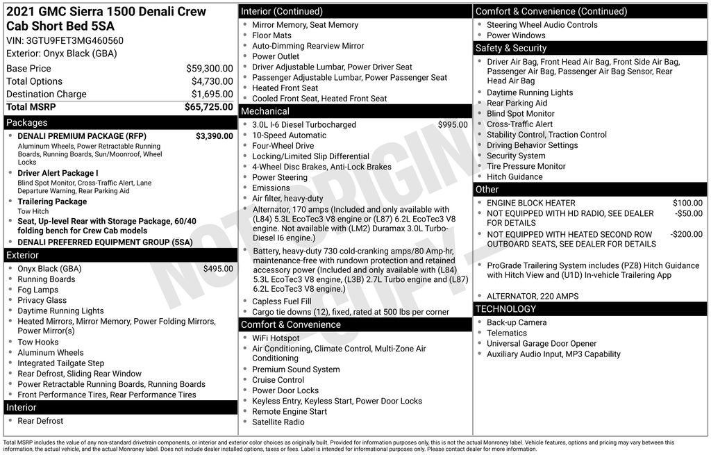 Used 2021 GMC Sierra 1500 Denali w/ Denali Premium Package AWD/4WD image 30