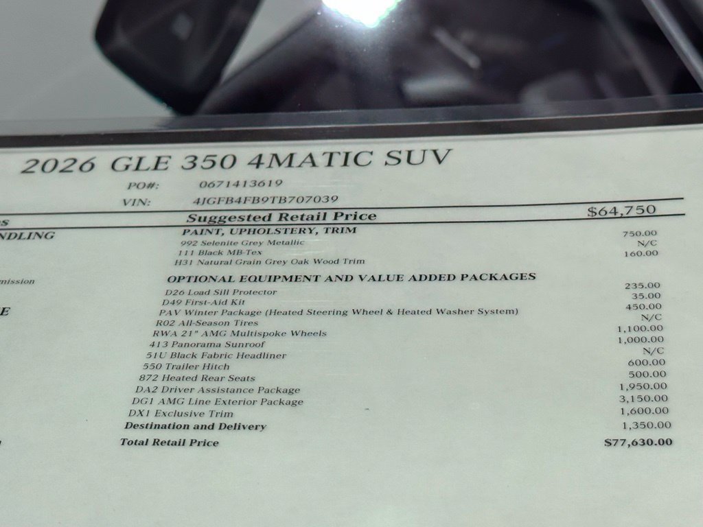 New 2026 Mercedes-Benz GLE 350 4MATIC image 18