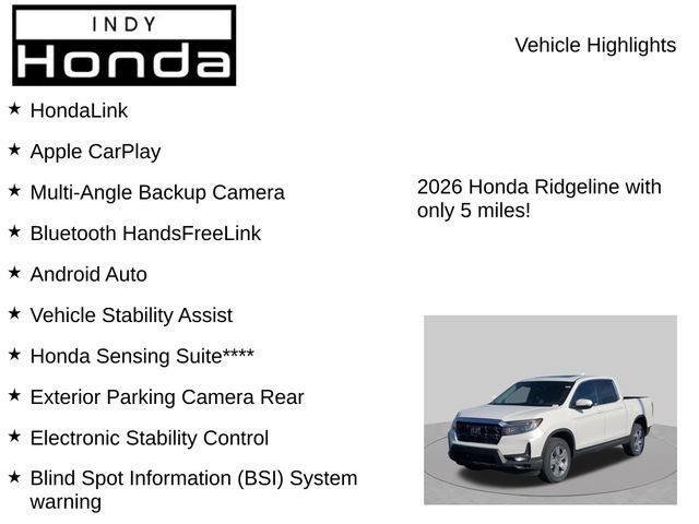 New 2026 Honda Ridgeline RTL image 7