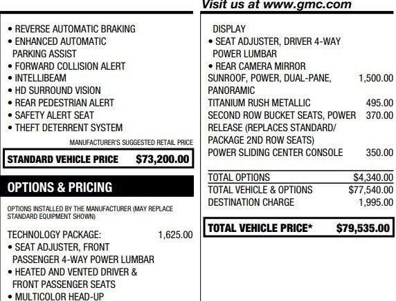 Used 2025 GMC Yukon XL Elevation w/ Technology Package AWD/4WD image 2