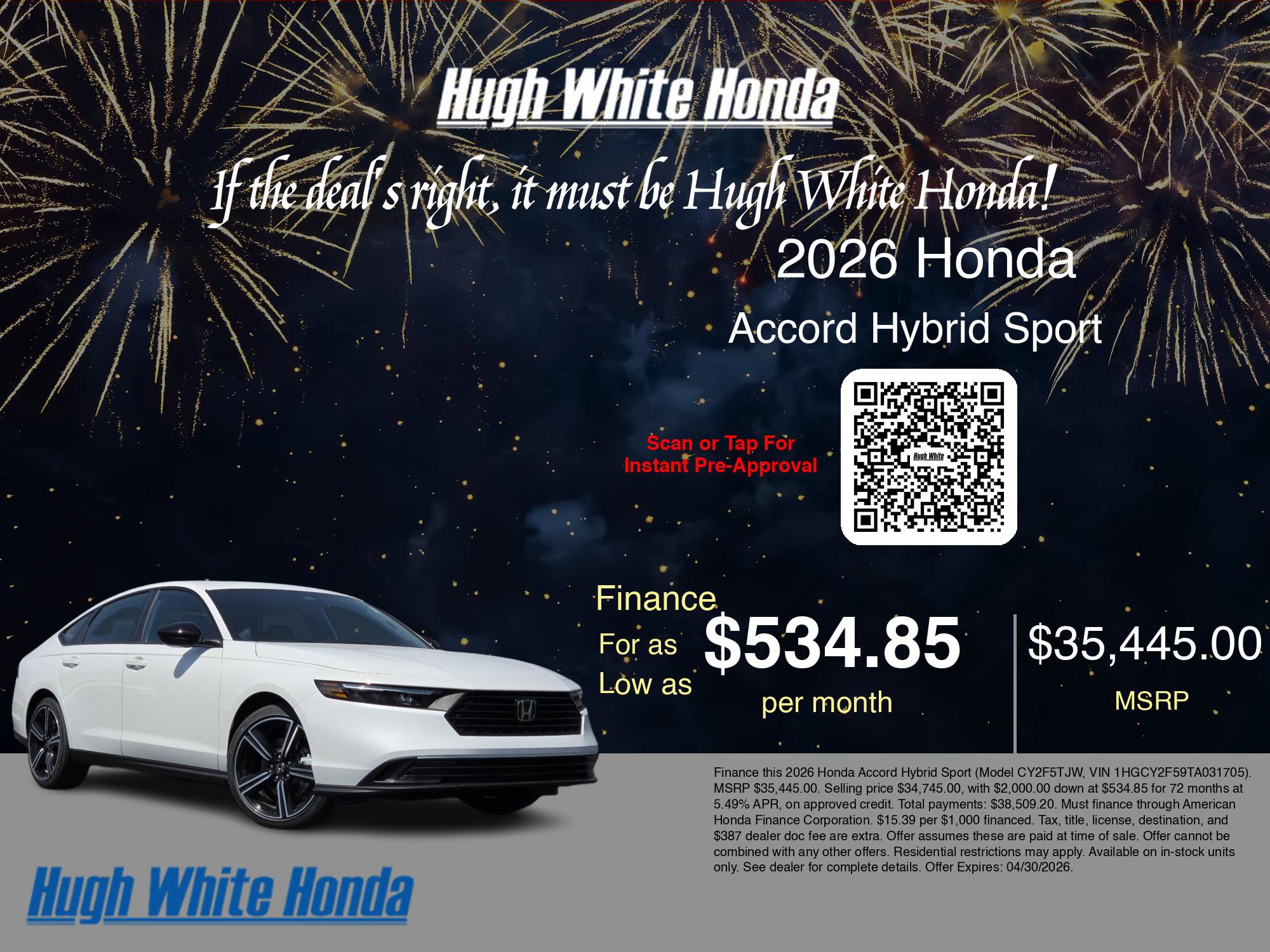 New 2026 Honda Accord Sport image 7