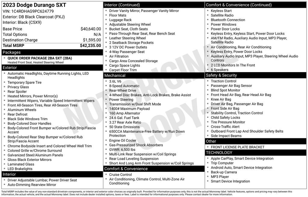 Used 2023 Dodge Durango SXT image 17