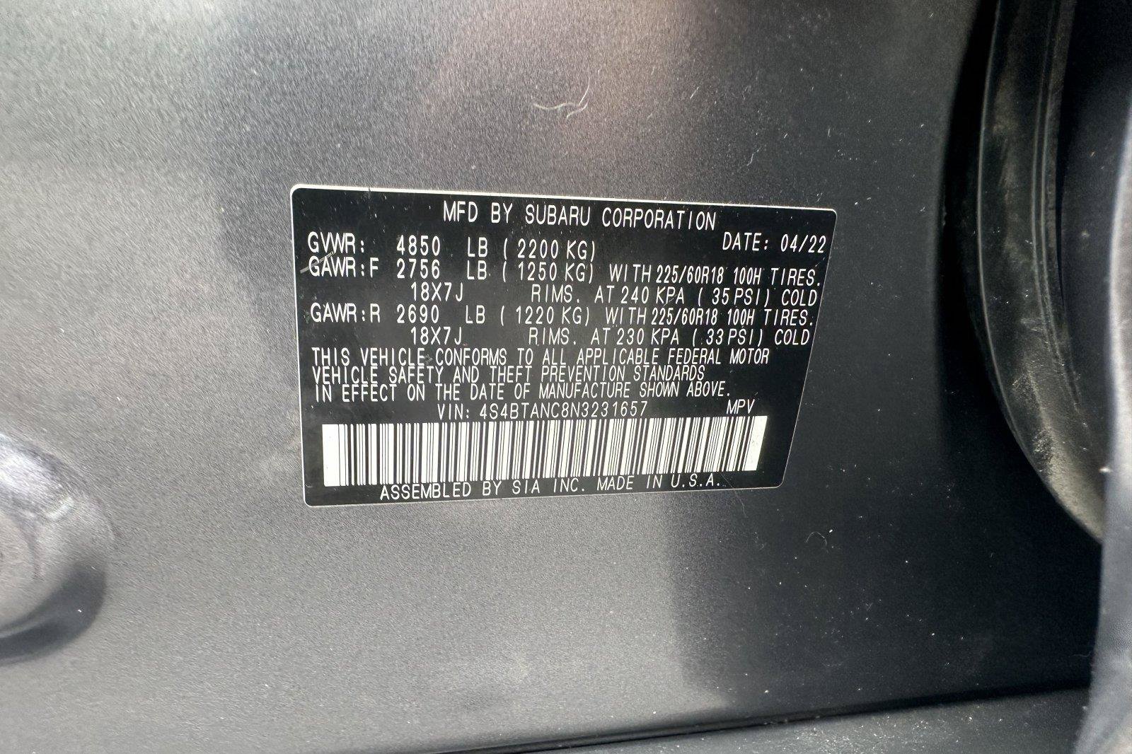 Used 2022 Subaru Outback Limited AWD/4WD image 29