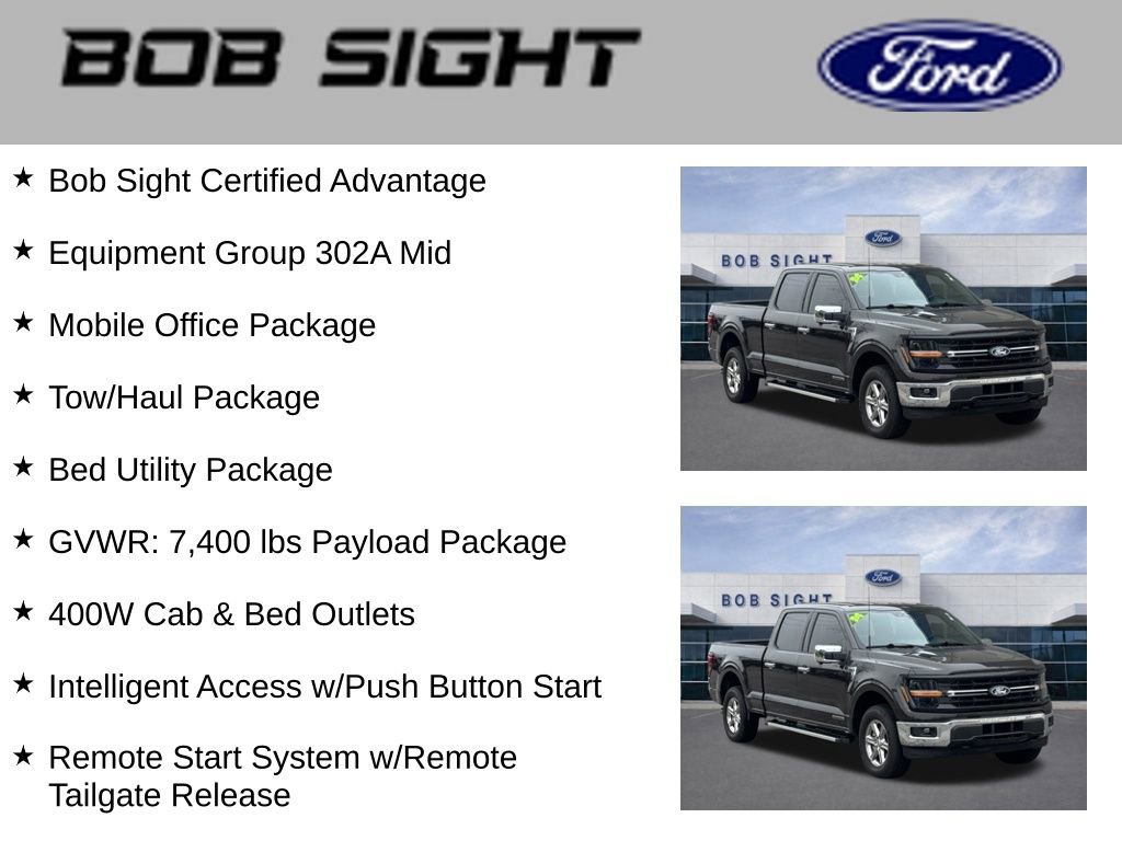 Used 2024 Ford F150 XLT w/ Equipment Group 302A MID video 3