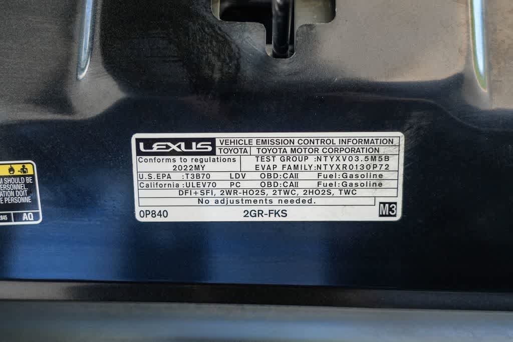 Used 2022 Lexus ES 350 w/ Accessory Package 2 FWD image 29