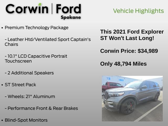 Used 2021 Ford Explorer ST w/ ST Street Pack image 6