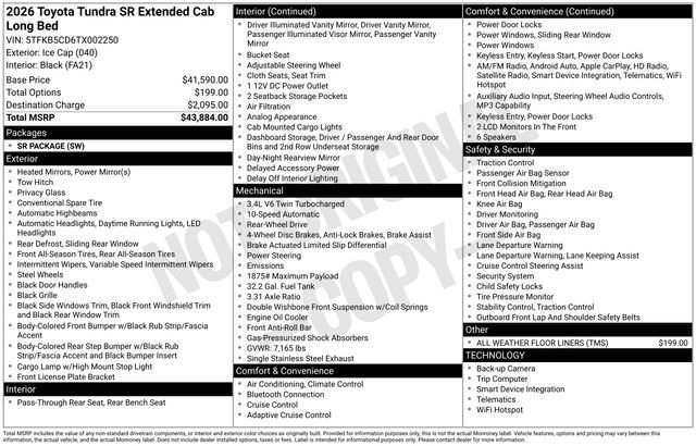 Certified 2026 Toyota Tundra SR RWD image 35