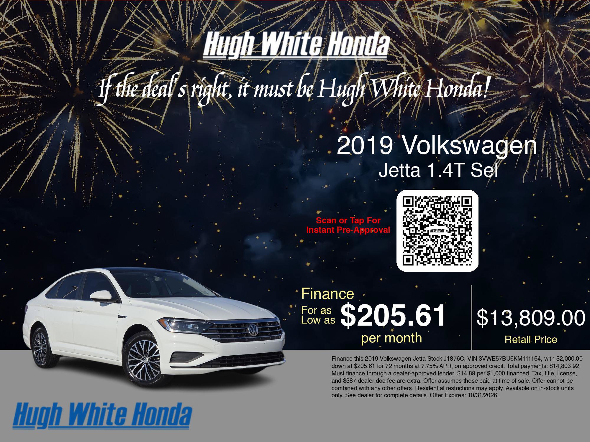 Used 2019 Volkswagen Jetta SEL FWD image 5