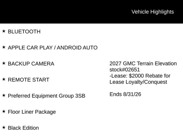 New 2027 GMC Terrain Elevation w/ Black Edition AWD/4WD video 2