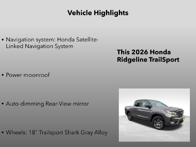 New 2026 Honda Ridgeline TrailSport image 5
