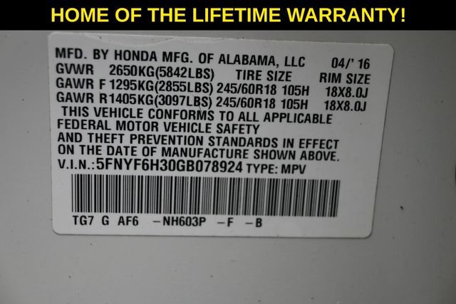 Used 2016 Honda Pilot EX image 52