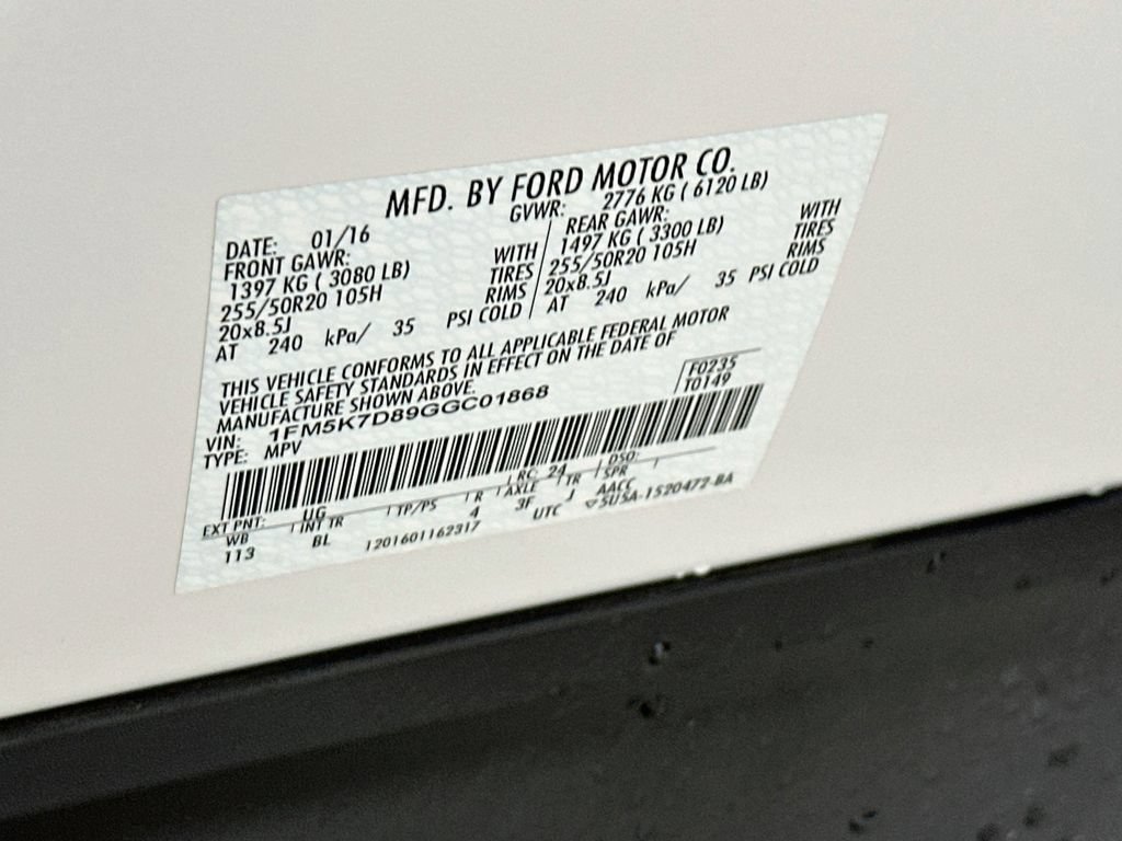 Used 2016 Ford Explorer XLT w/ Equipment Group 202A FWD image 27
