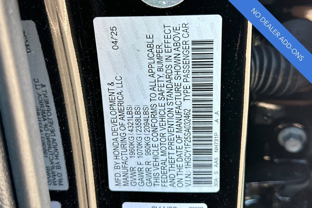 Certified 2025 Honda Accord LX image 32