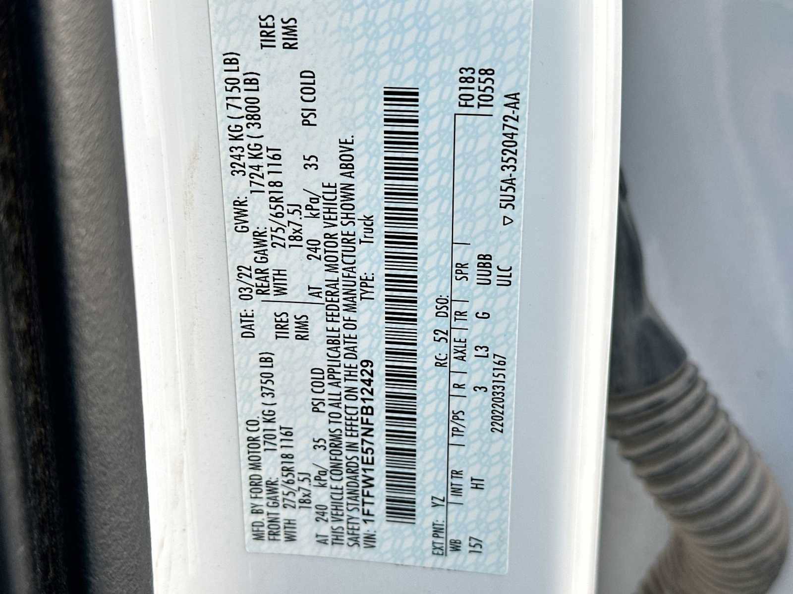 Used 2022 Ford F150 Lariat w/ Equipment Group 502A High image 22