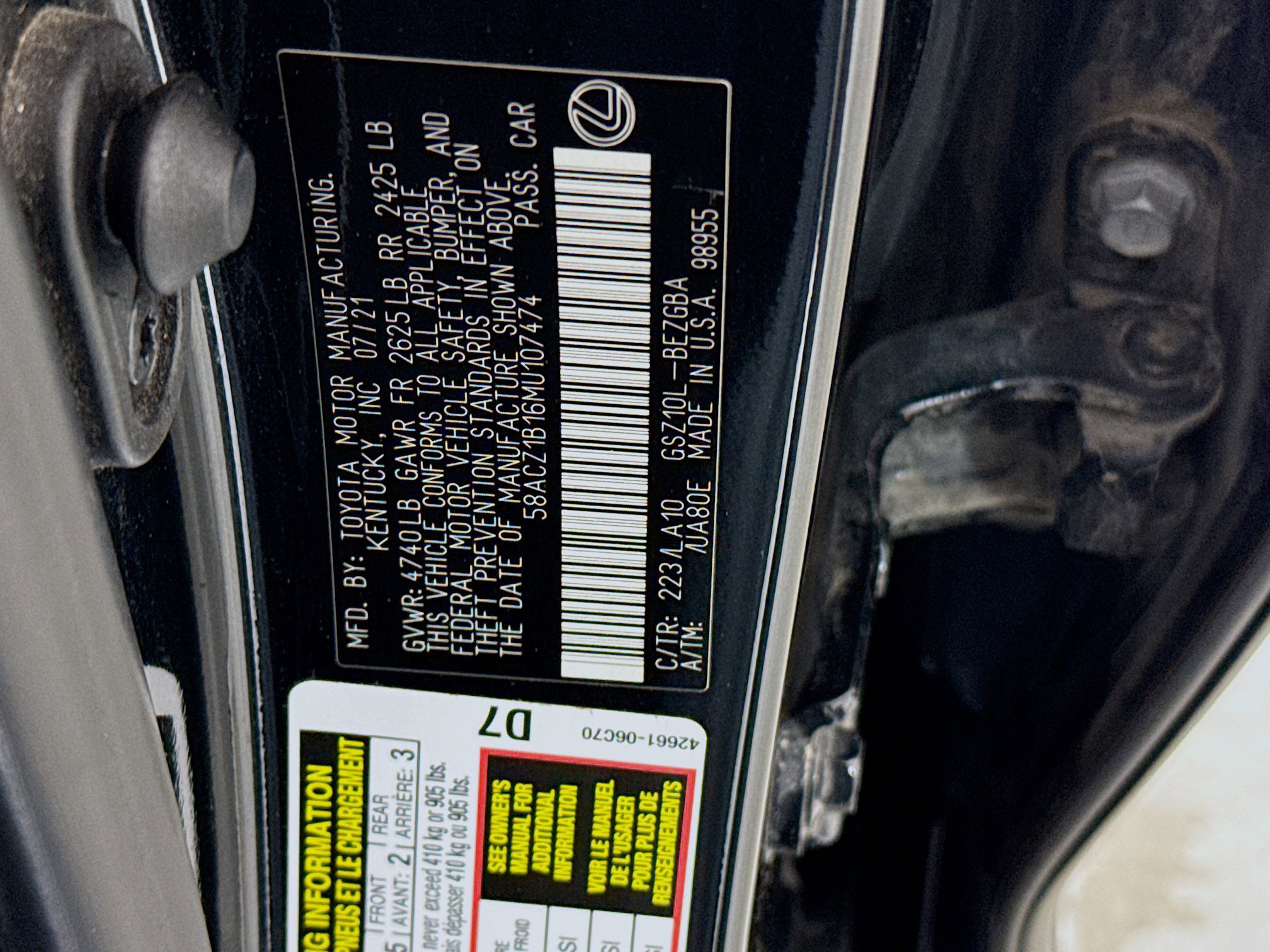 Used 2021 Lexus ES 350 FWD image 29
