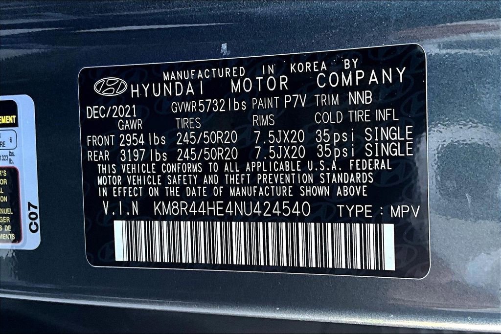 Used 2022 Hyundai Palisade SEL w/ 8P Bench Seat Package image 32
