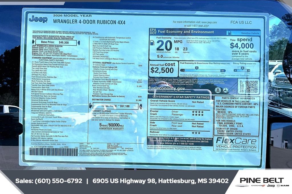 New 2026 Jeep Wrangler Unlimited Rubicon image 12
