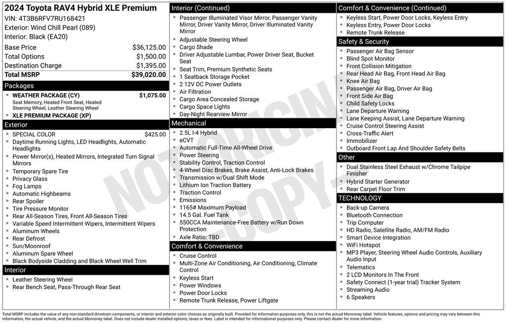 Used 2024 Toyota RAV4 XLE Premium w/ Weather Package AWD/4WD image 8