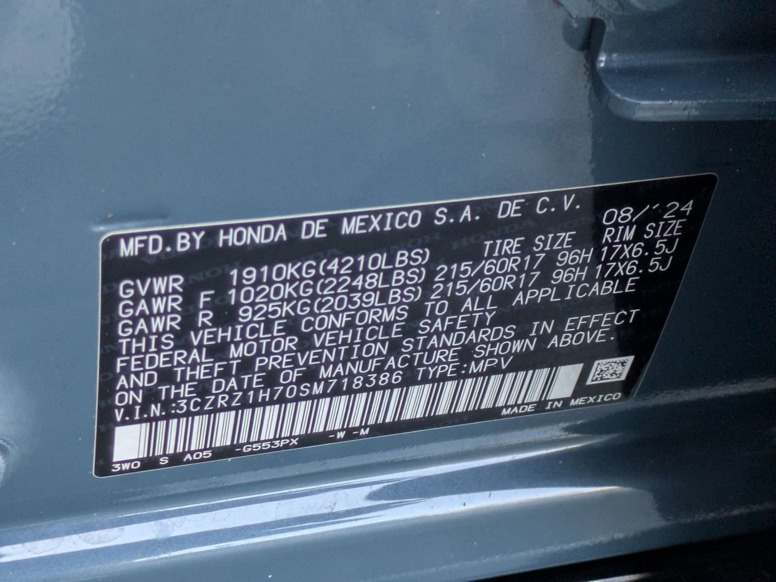 Used 2025 Honda HR-V EX-L image 30