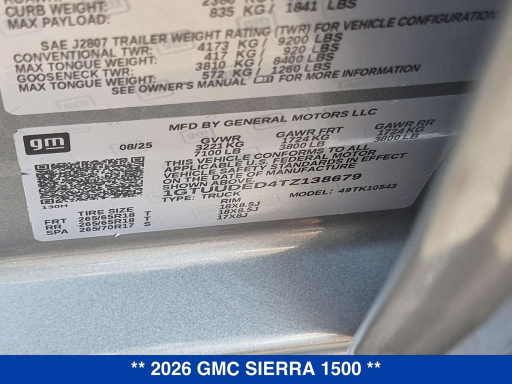 Certified 2026 GMC Sierra 1500 SLT AWD/4WD image 34