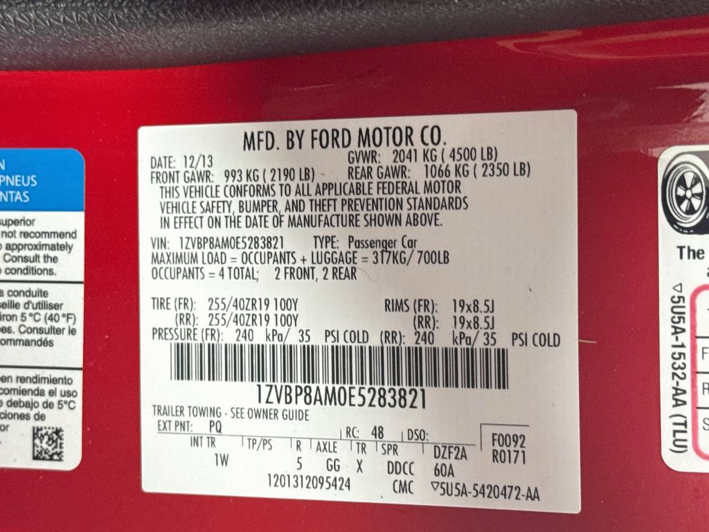 Used 2014 Ford Mustang Coupe w/ V6 Performance Package RWD image 28