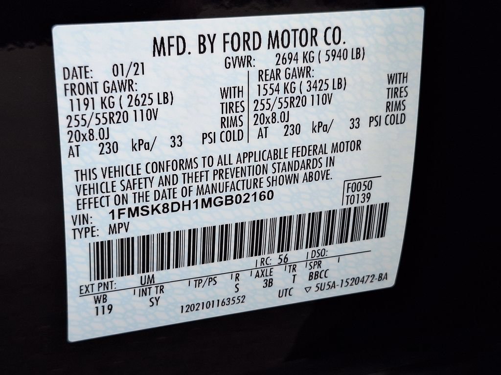 Used 2021 Ford Explorer XLT w/ Equipment Group 202A AWD/4WD image 35