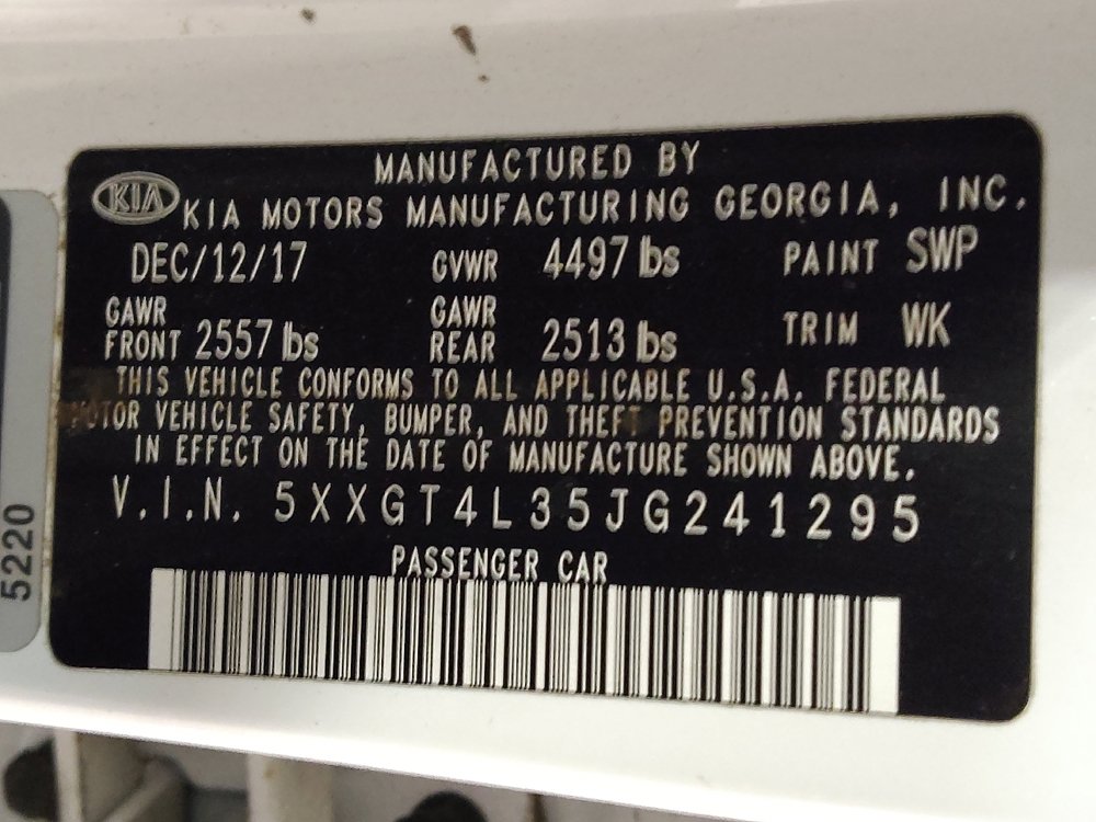 Used 2018 Kia Optima S w/ Panoramic Sunroof Package FWD image 33