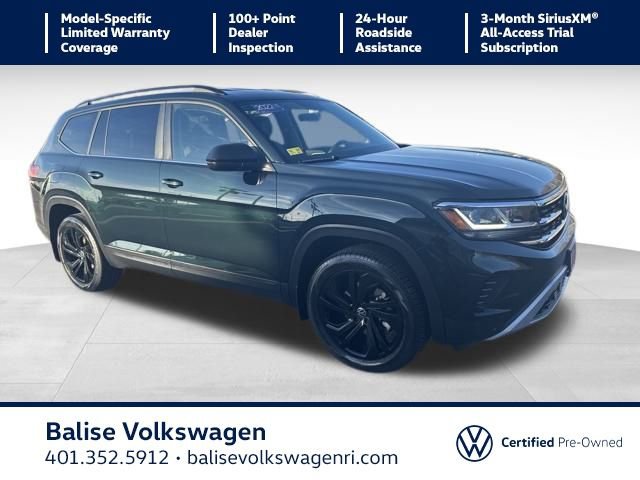 Certified 2022 Volkswagen Atlas SE w/ Black Wheel Package image 1