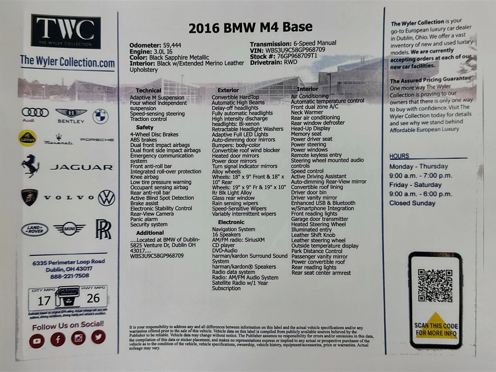 Used 2016 BMW M4 Convertible RWD image 42