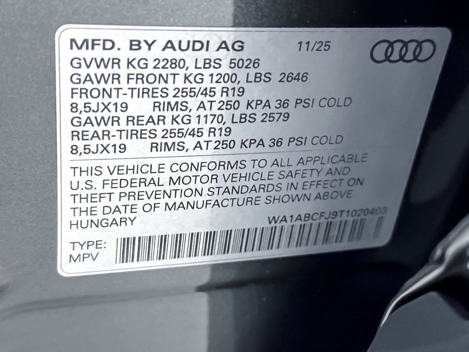 Certified 2026 Audi Q3 quattro 2.0T AWD/4WD image 28