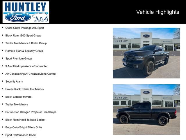 Used 2015 RAM 1500 Sport w/ Black Ram 1500 Sport Group image 2