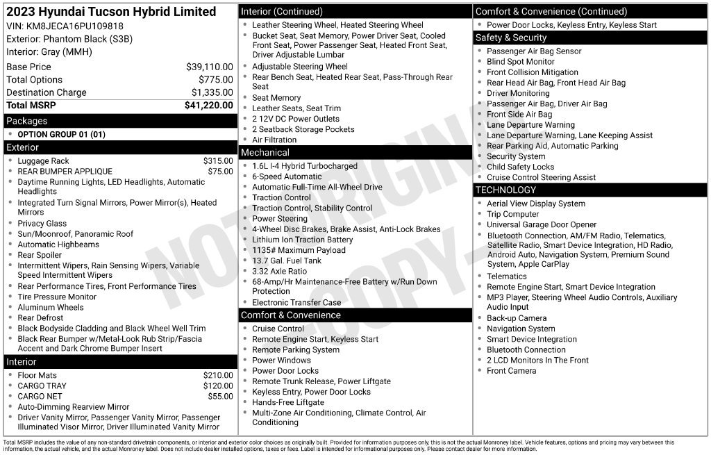 Used 2023 Hyundai Tucson Limited AWD/4WD image 5